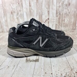 New Balance 990v4 Womens 9 2E Wide Black Suede Running Shoes W990BK4 Made in USA